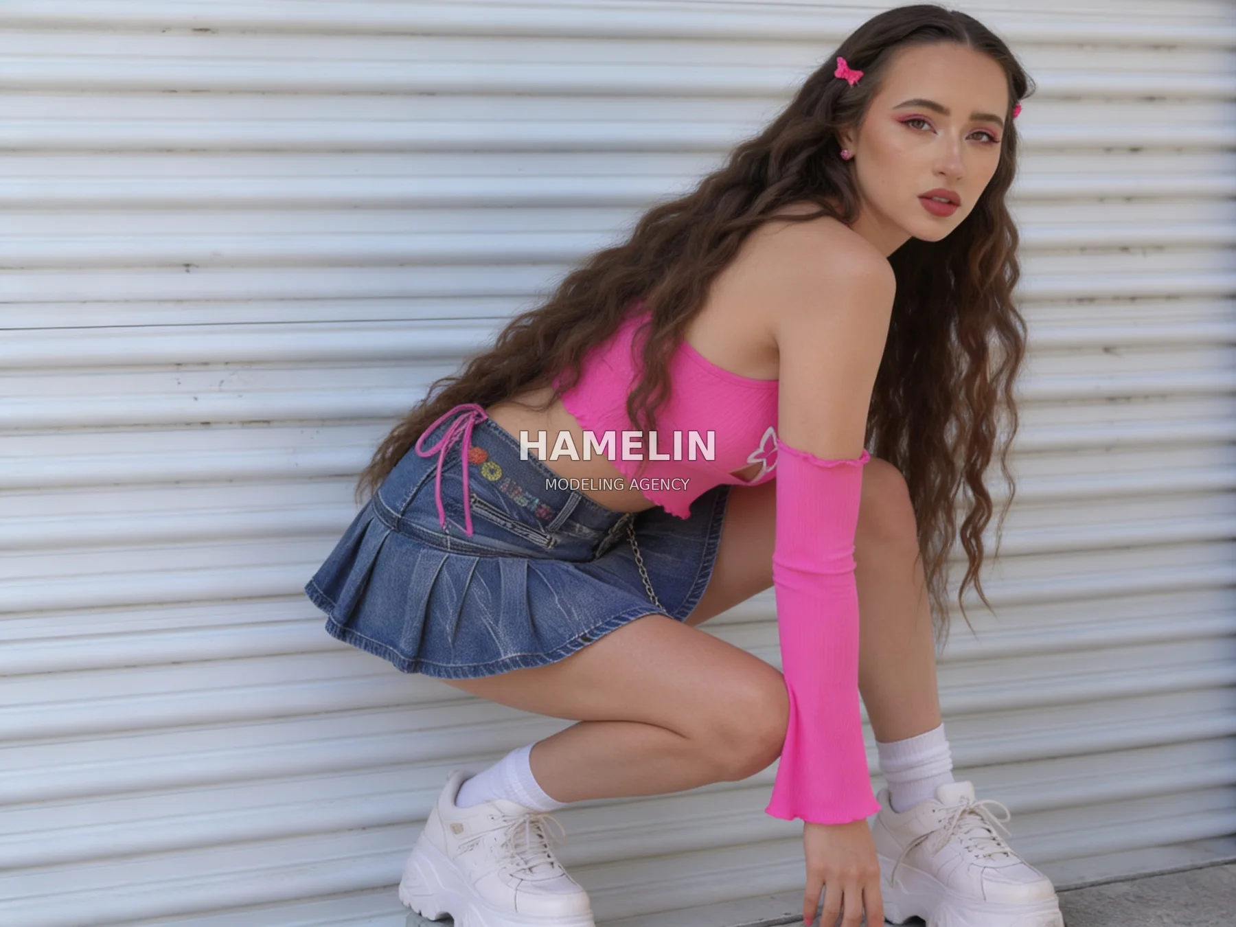 Y2K Nostalgia & Fuchsia Streetwear Campaign 4