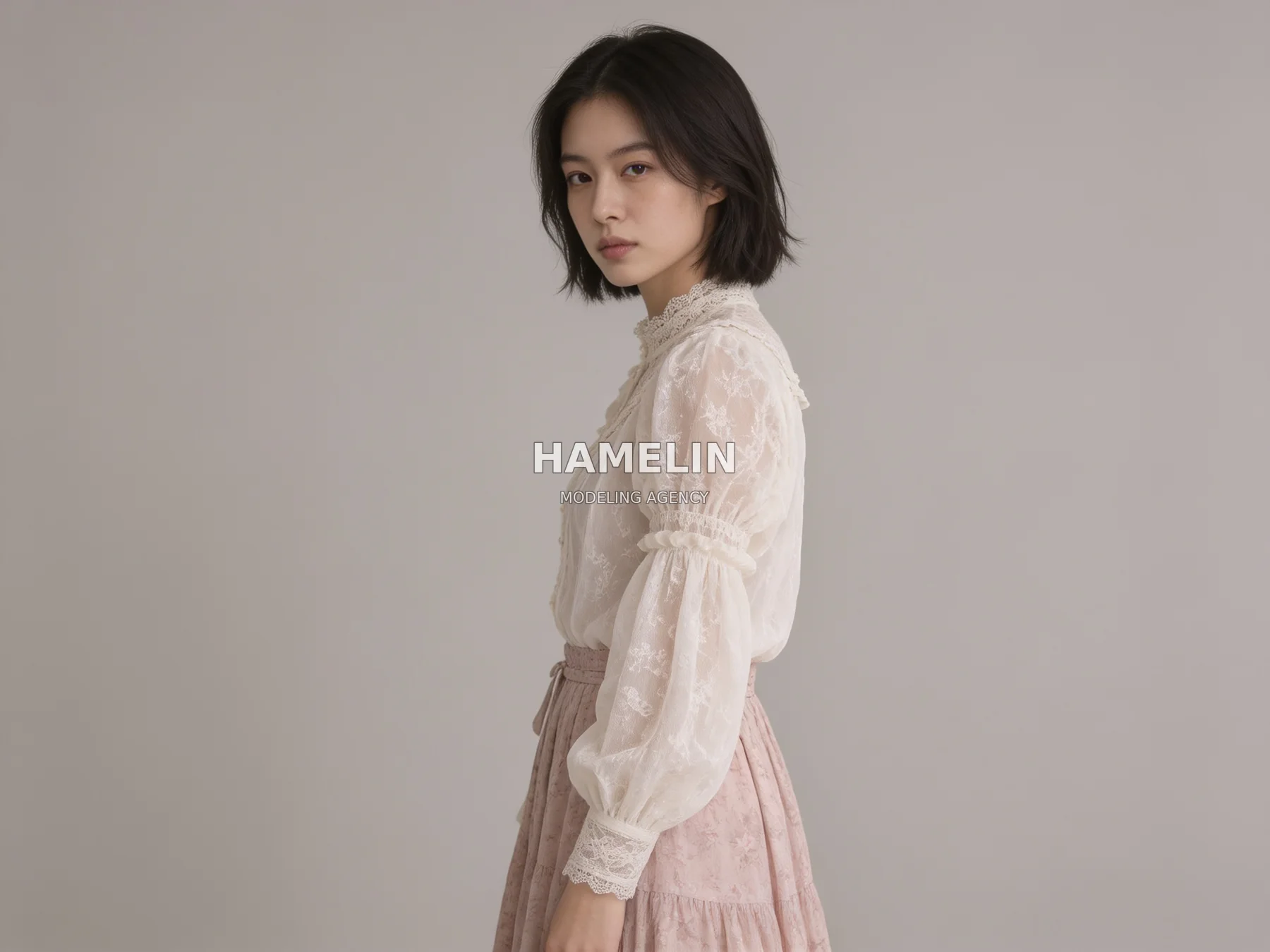Soft Blouse & Romantic Pastel Lace Editorial 2