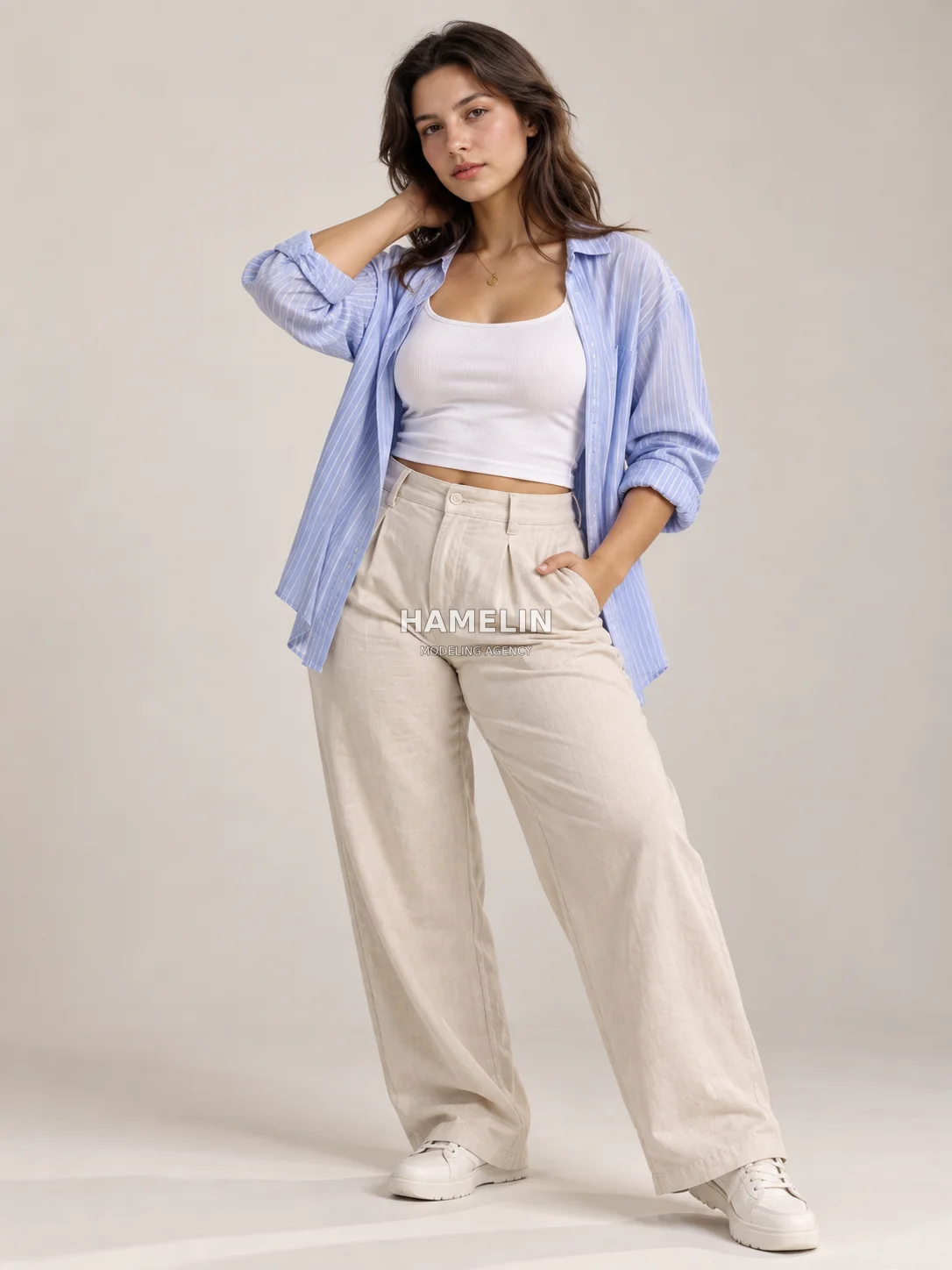 Blue Stripes & Casual Linen E-commerce 3