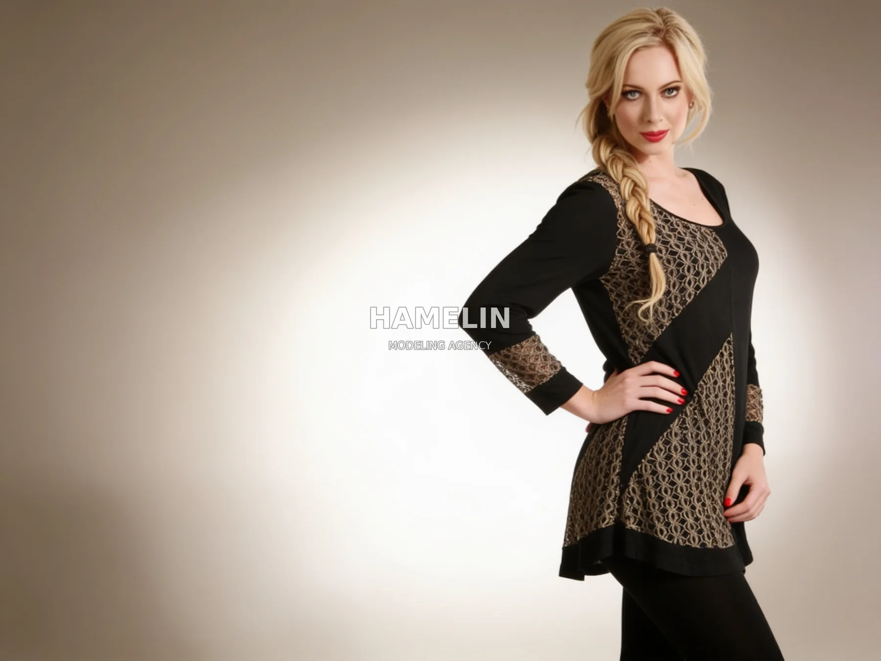 Geometric Lace & Black Tunic Catalog 2