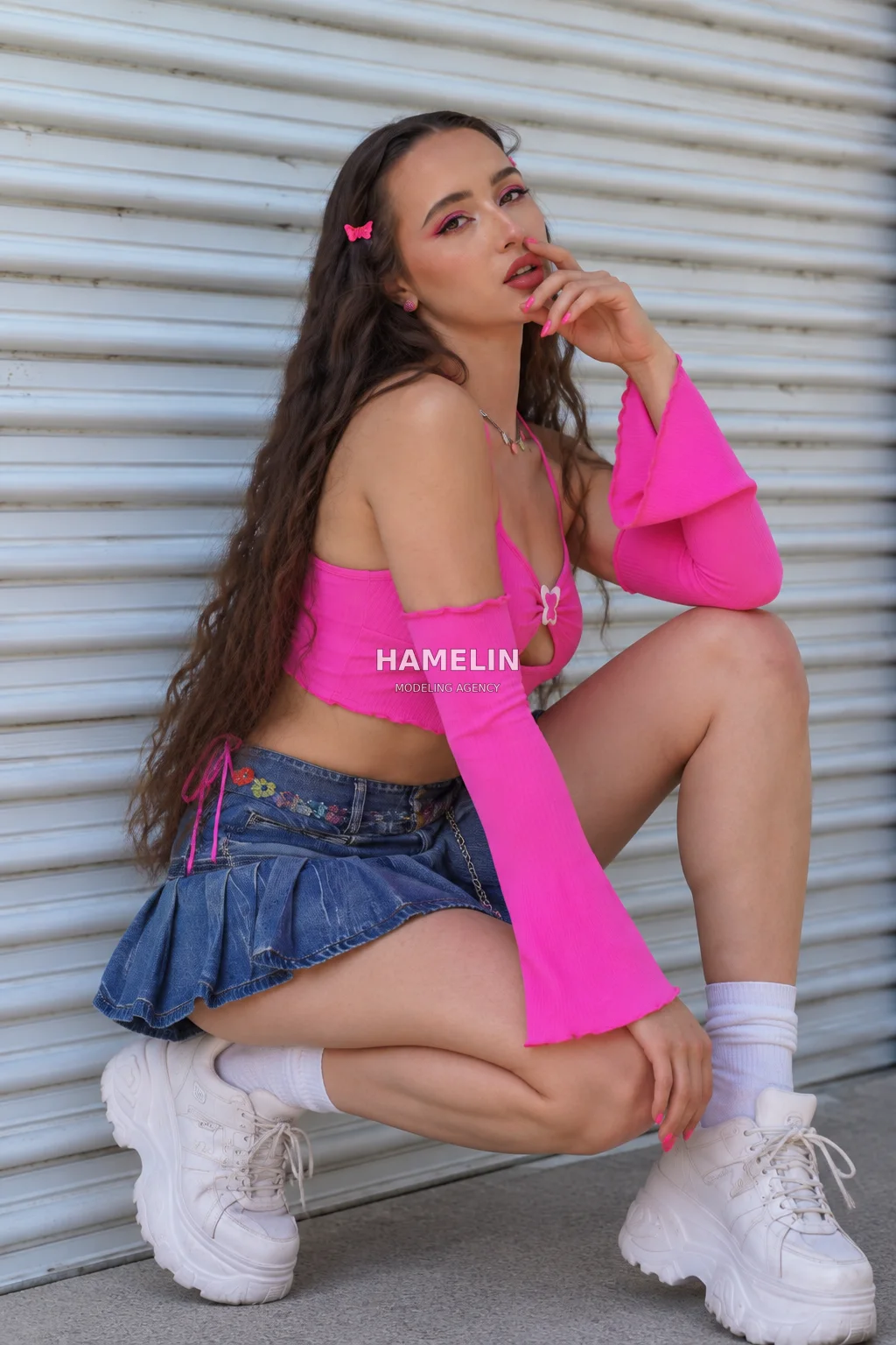 Y2K Nostalgia & Fuchsia Streetwear Campaign